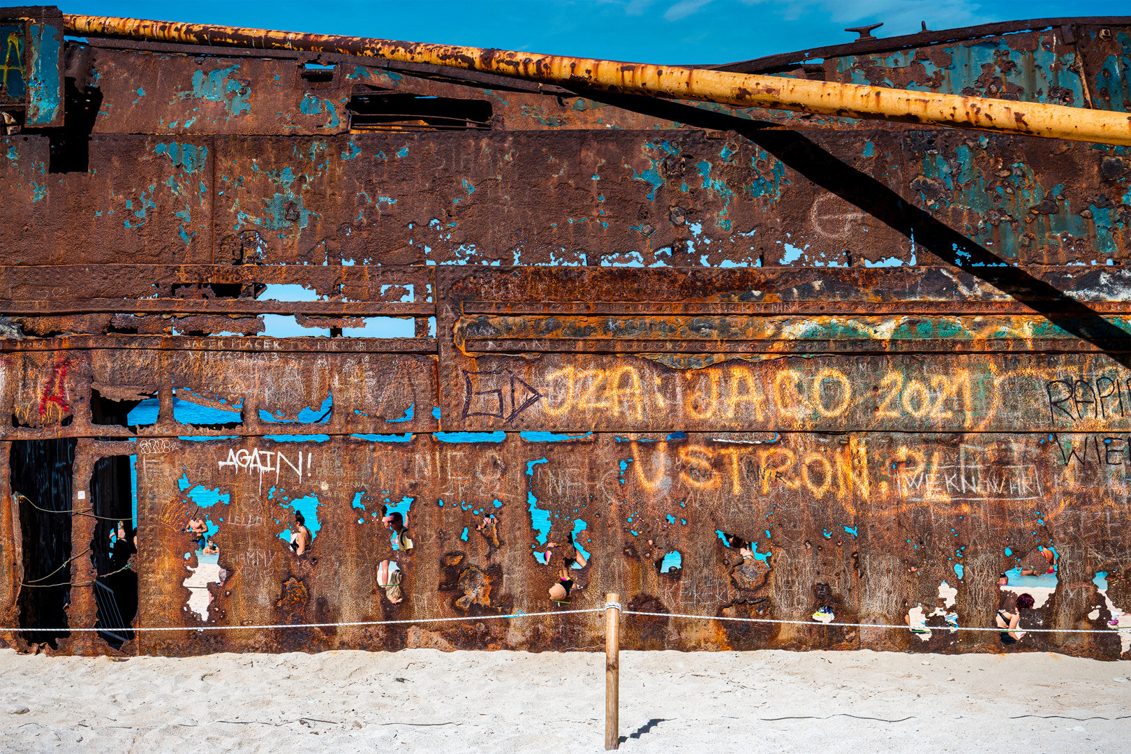 Navagio Beach mit Schiffswrack