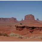 Navajo Chief "Jackson" auf seinem Mustang in sagenhafter Kulisse