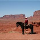 Navajo-Chief "Jackson" auf seinem Mustang "steht auf 4 Beinen"