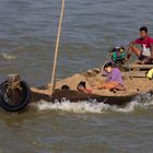 Navigation entre Bagan et Mandalay sur l'Irrawaddy.