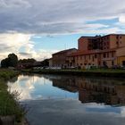 Naviglio e nuvole