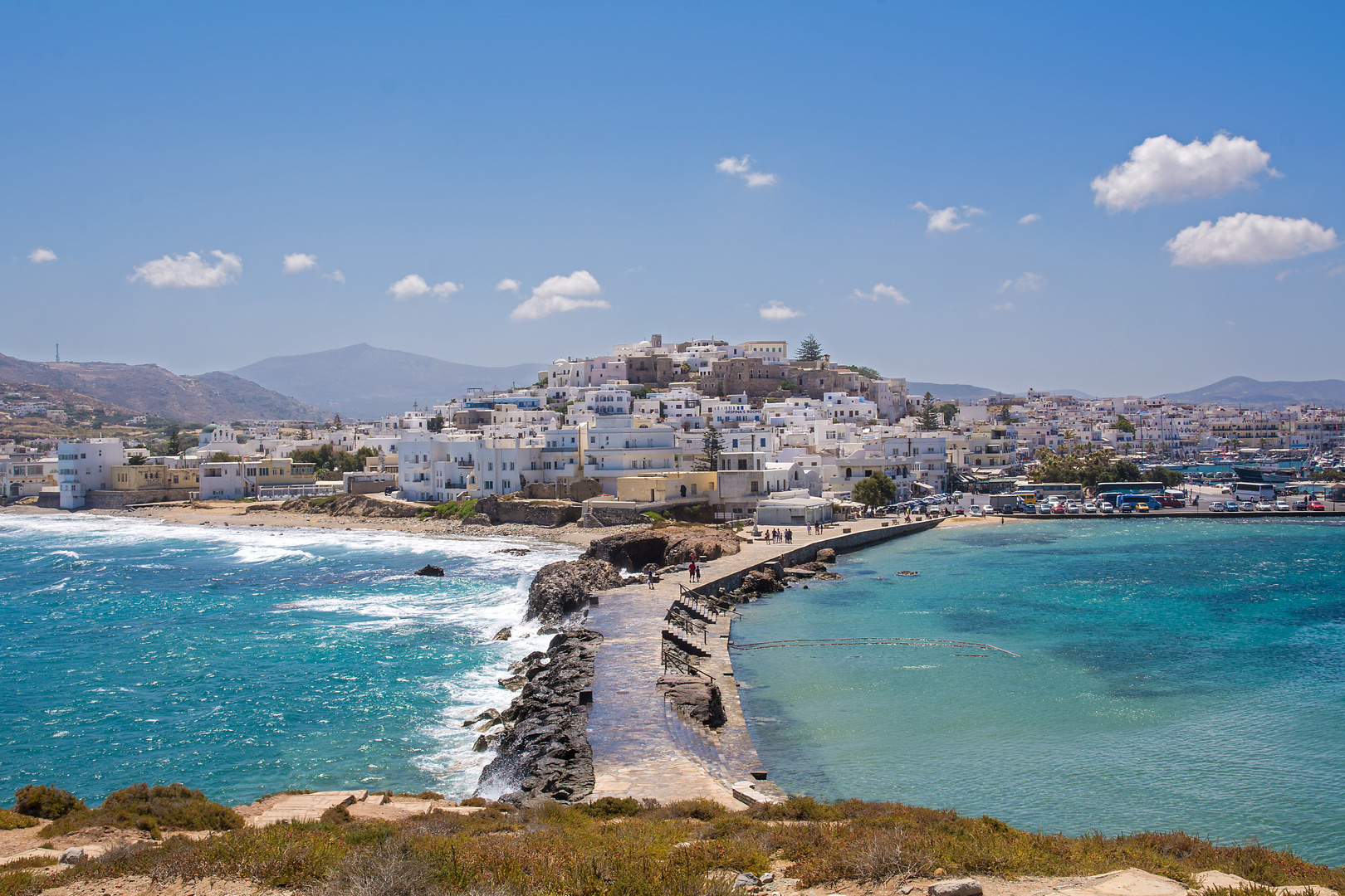 Naxos - Blick auf Naxos-Stadt 07/2015