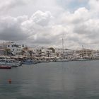 Naxos city harbour