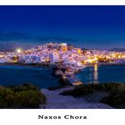 Naxos Stadt zur blauen Stunde