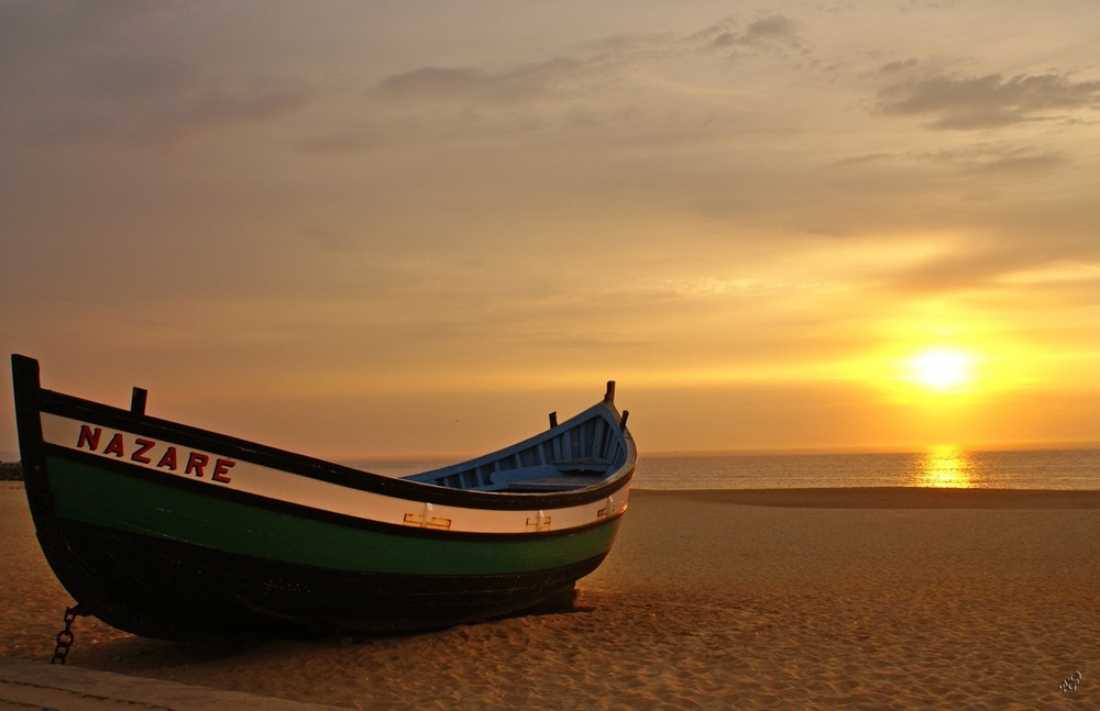 NAZARE au soleil couchant...