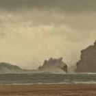 Nazaré le 28 octobre 2013...Portugal