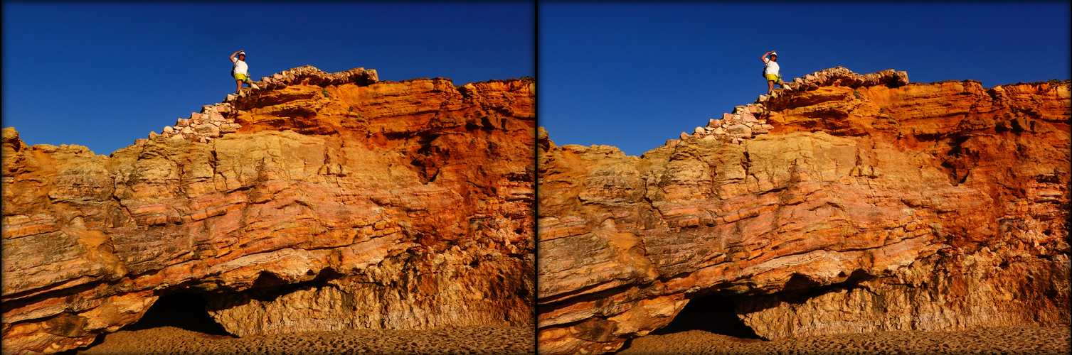 Nazare: über diese Treppe mußt du gehn.....(3D-X-View)