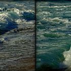 Nazare Welle und furchtloser Hirsch (3D-X-View)