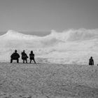 Nazare Wellen unter Beobachtung