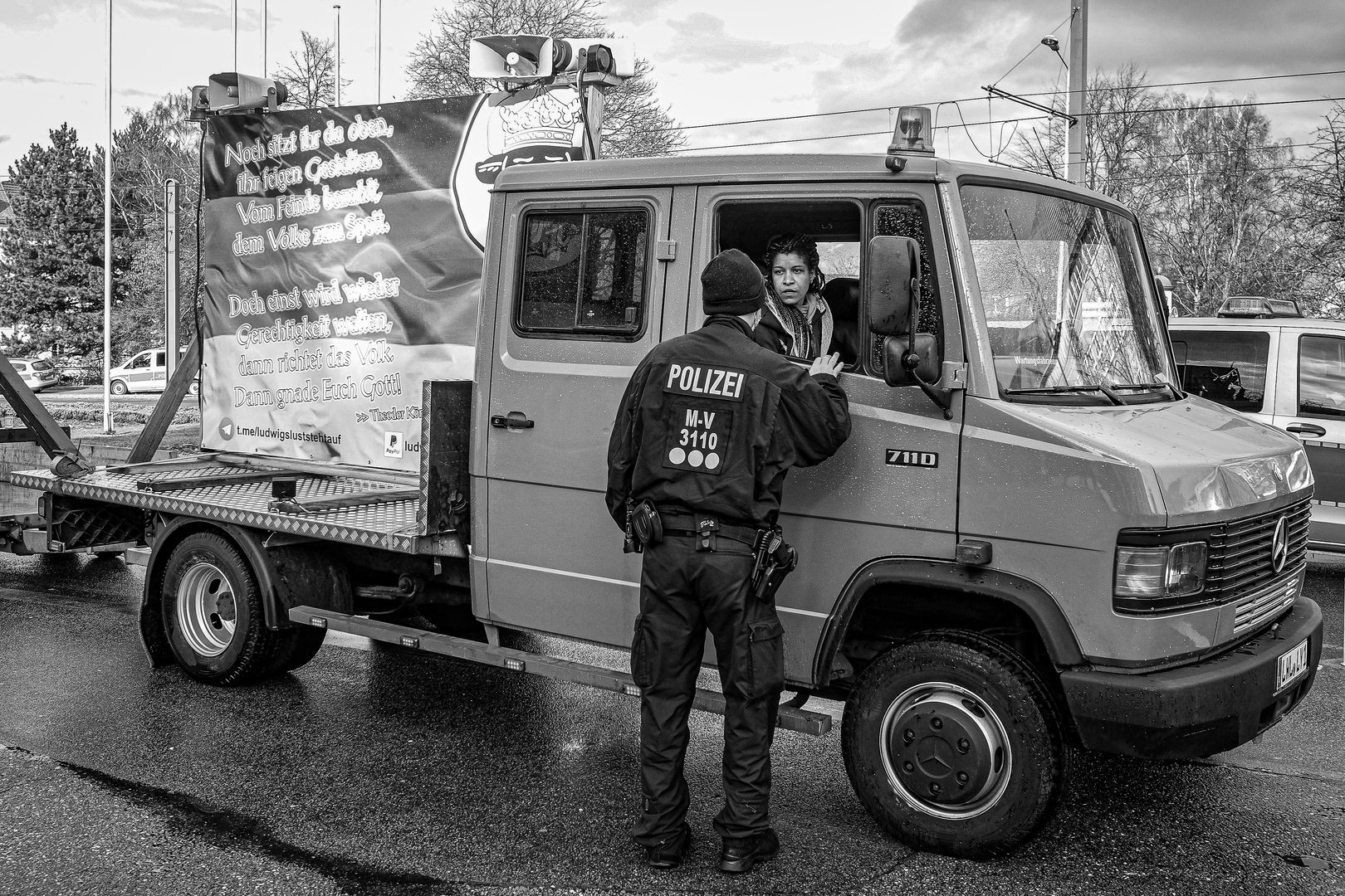 Nazi-Strophe auf Corona-Demo in Rostock