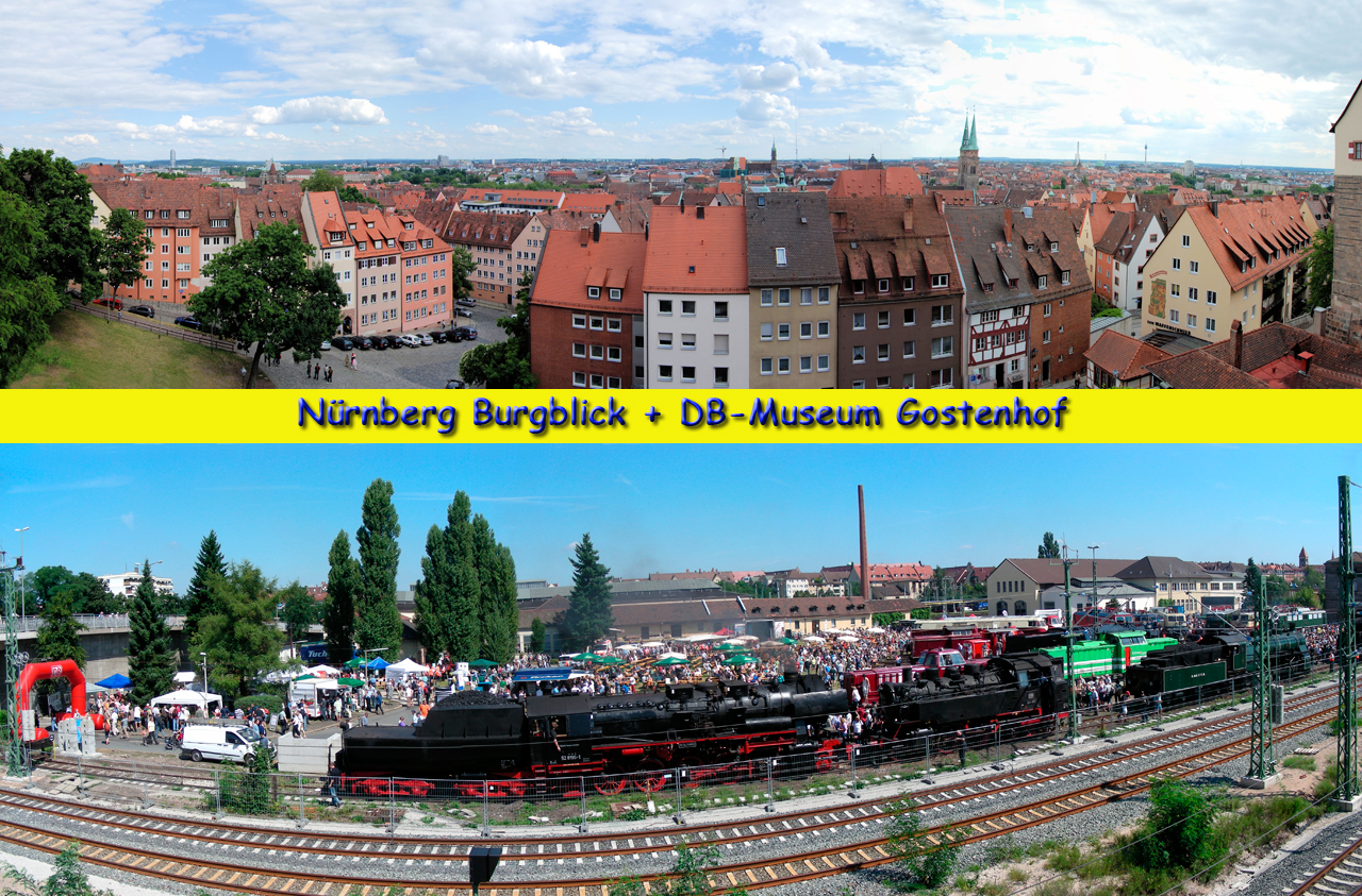 Nbg-Burgausblick und Gostenhof-Panorama