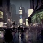 NCY. Times Sq. Rain.