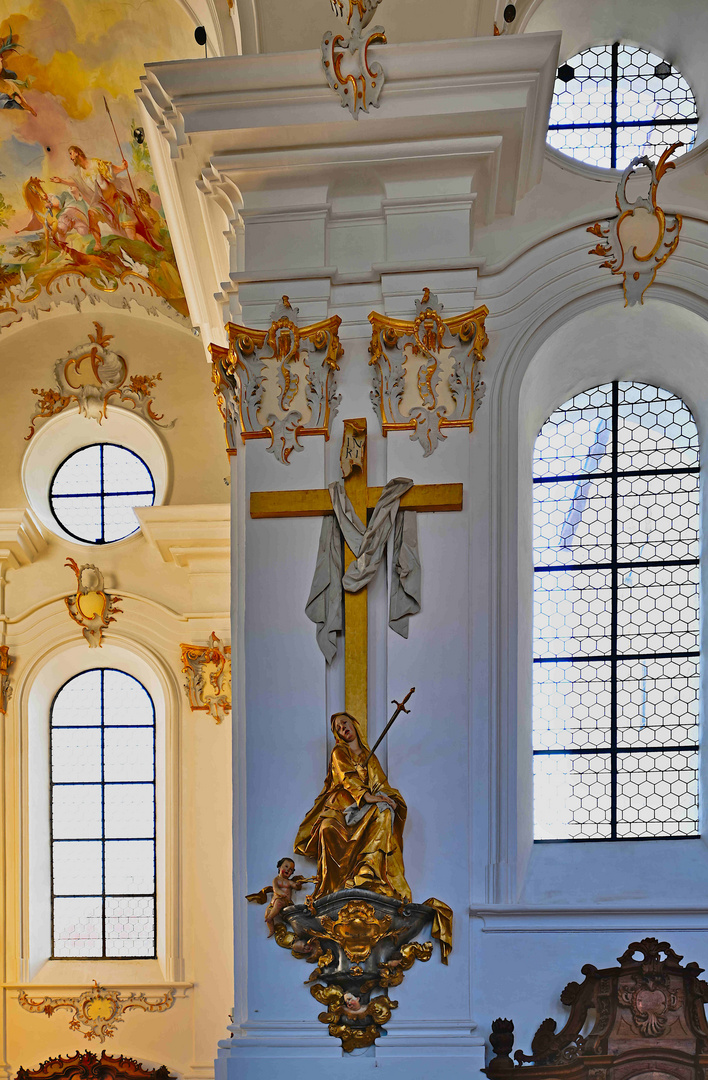 ND Bergen Heilig Kreuz Benedigtinerkloster Romanisch Katholische Rokoko Kirche Münster_20H0590