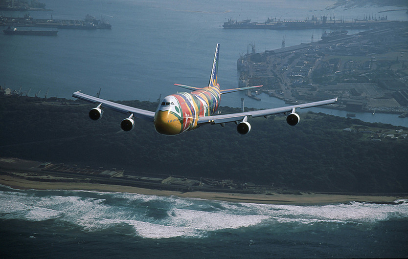 Ndizani, 747-300 über Durban, Süd Afrika