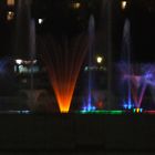 NDK's fountains at night
