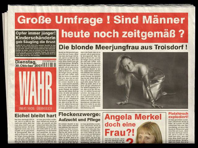 ne alte Zeitung ........ *g*