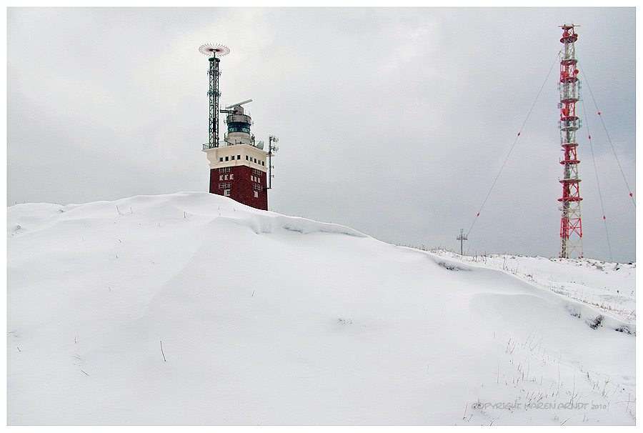 Ne Menge Schnee auf Helgoland ..