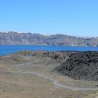 Néa Kaméni dans la caldera de Santorin.....