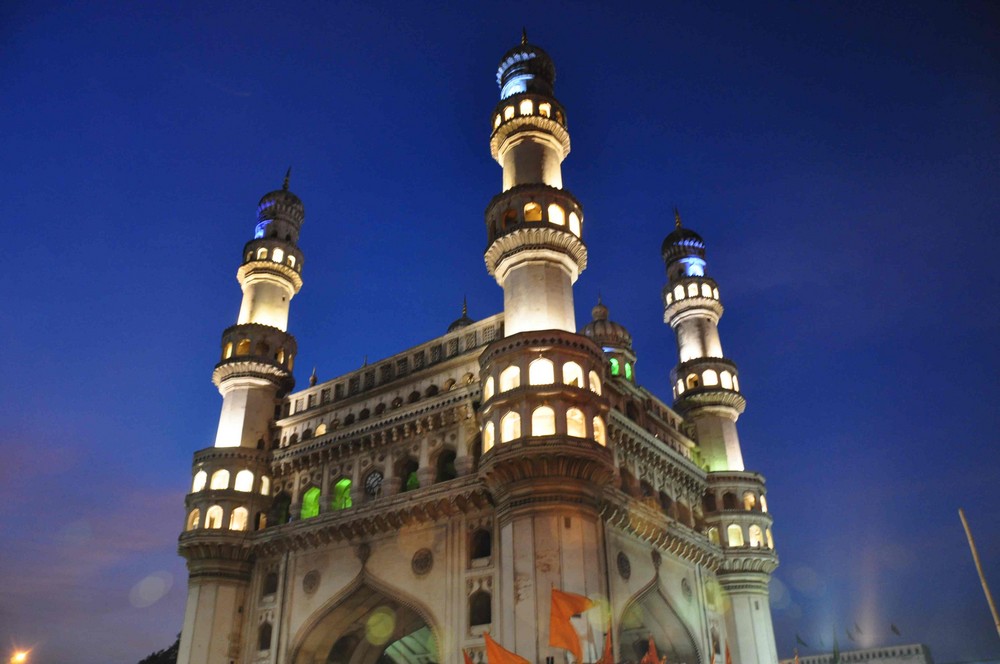 near Charminar in Hyderabad