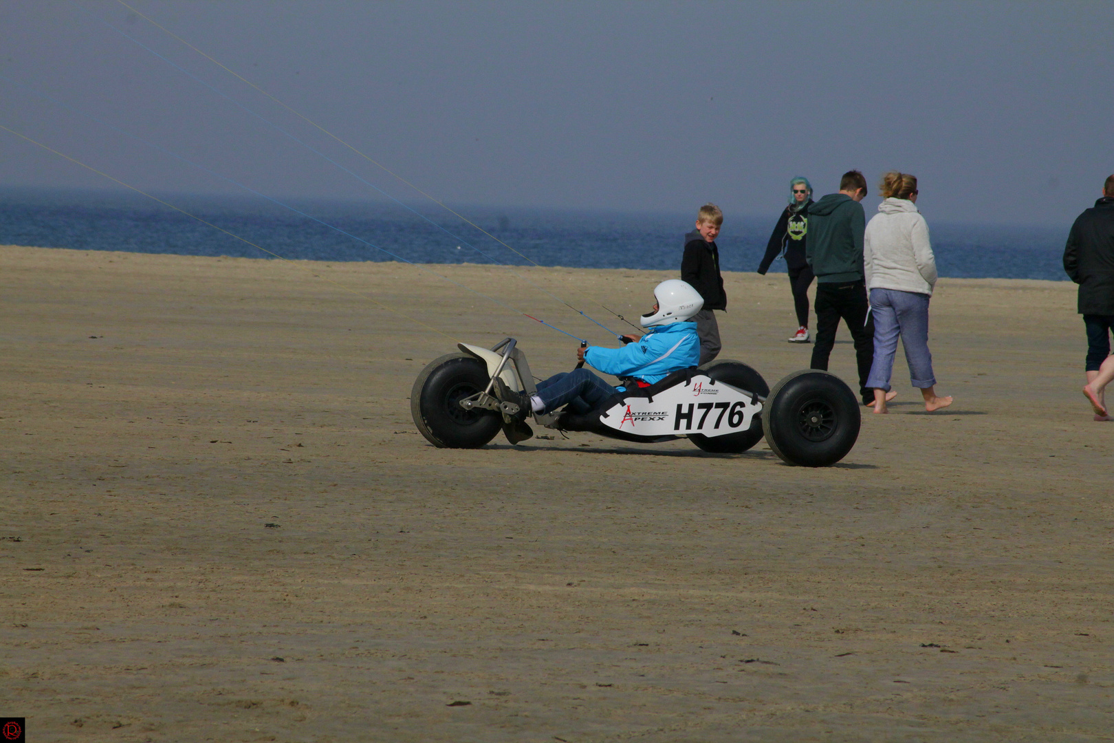 near miss on the beach