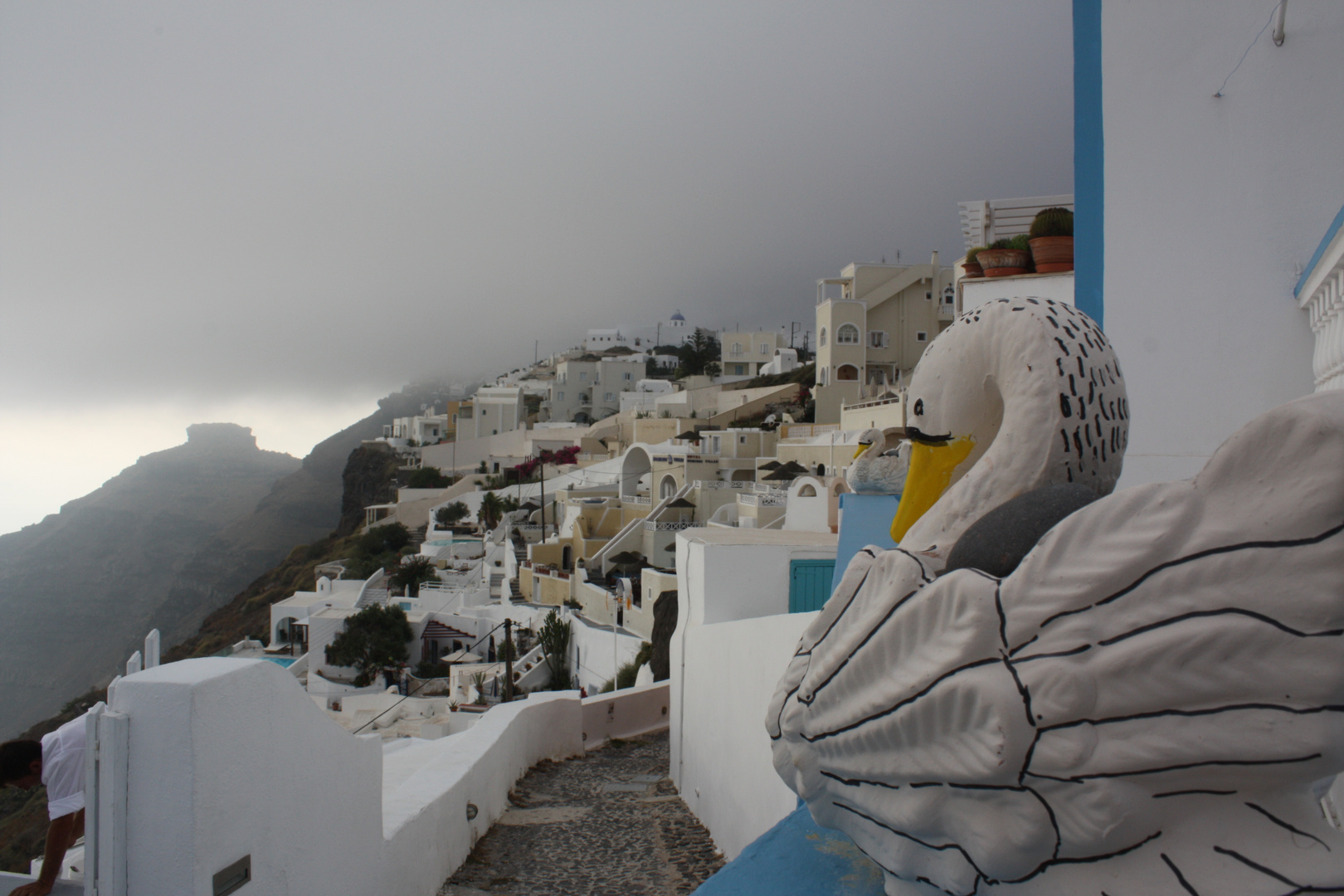 Nebbia a SANTORINI