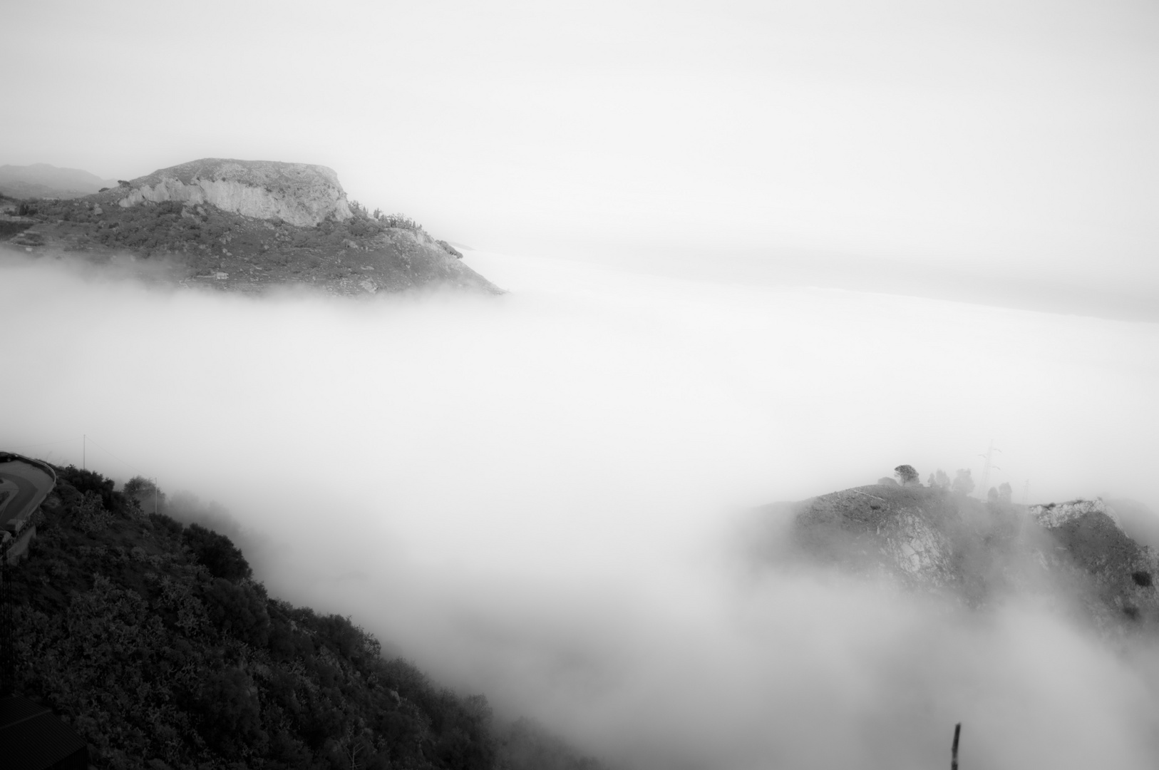 nebbia a Taormina