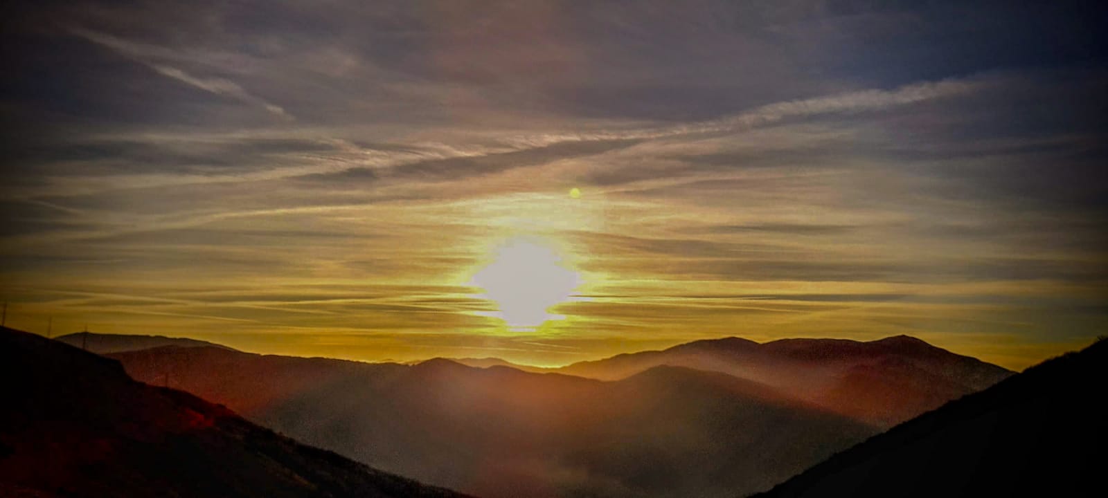 Nebbia al tramonto 