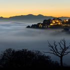 Nebbia di sera, di foto miniera