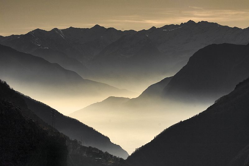 nebbia nel fondovalle