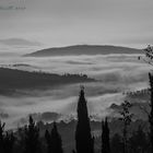 Nebbia sul lago di Montedoglio