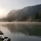 Nebel am Fuße des Kloster Weltenburg