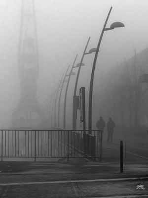 Nebel am Hafen