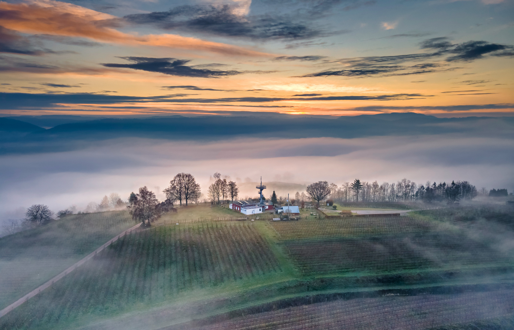 Nebel am Heubergturm 