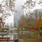 Nebel am Hotelturm