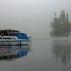 Nebel am Loch Ness Schottland Highlands