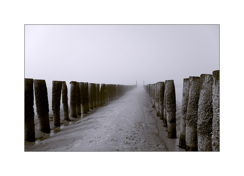 Nebel am Meer 3 -sw-Version