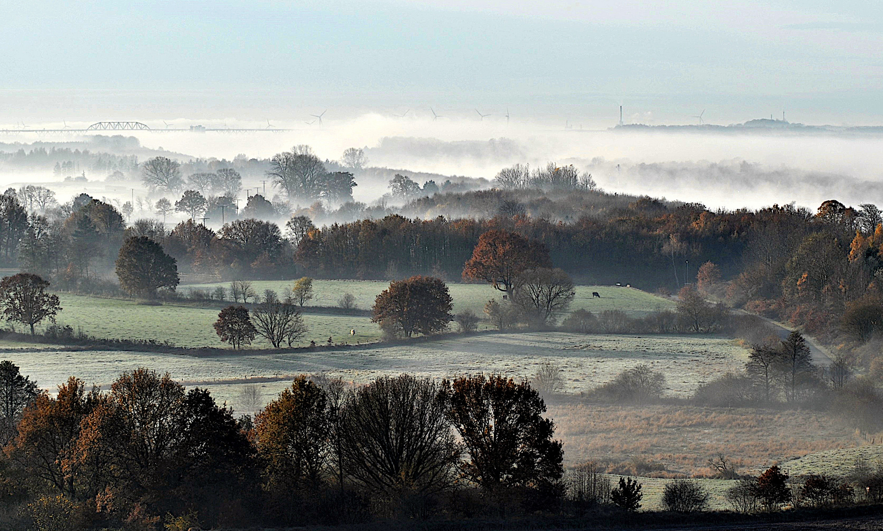 Nebel am Nord-Ostsee-Kanal