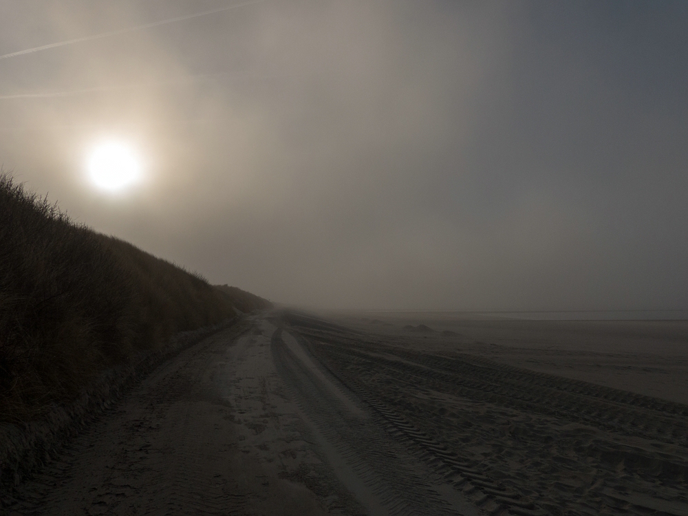 Nebel am Strand