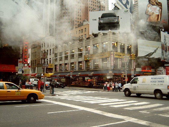 Nebel am Times Square