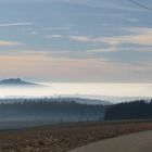 Nebel am Vorgebirge der Alpen