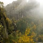 Nebel an den Schrammsteinen