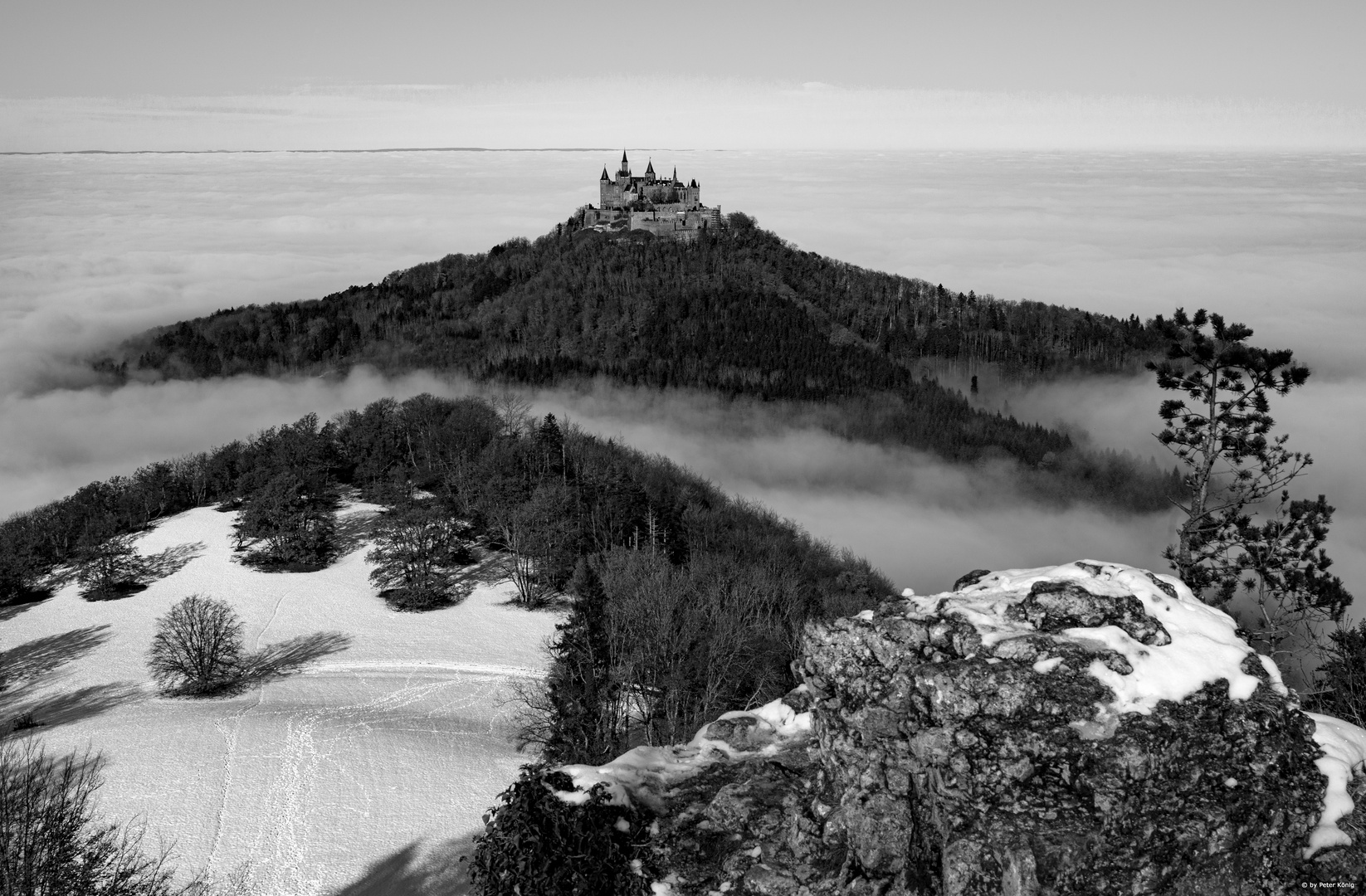 Nebel an der Burg Hohenzollern