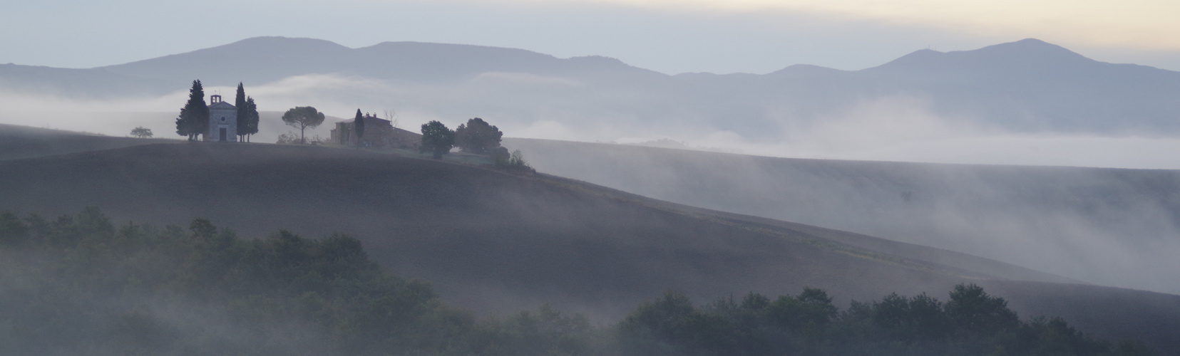 Nebel an der Cappella di Vitaleta 4