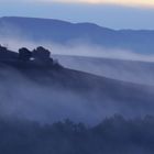 Nebel an der Cappella di Vitaleta