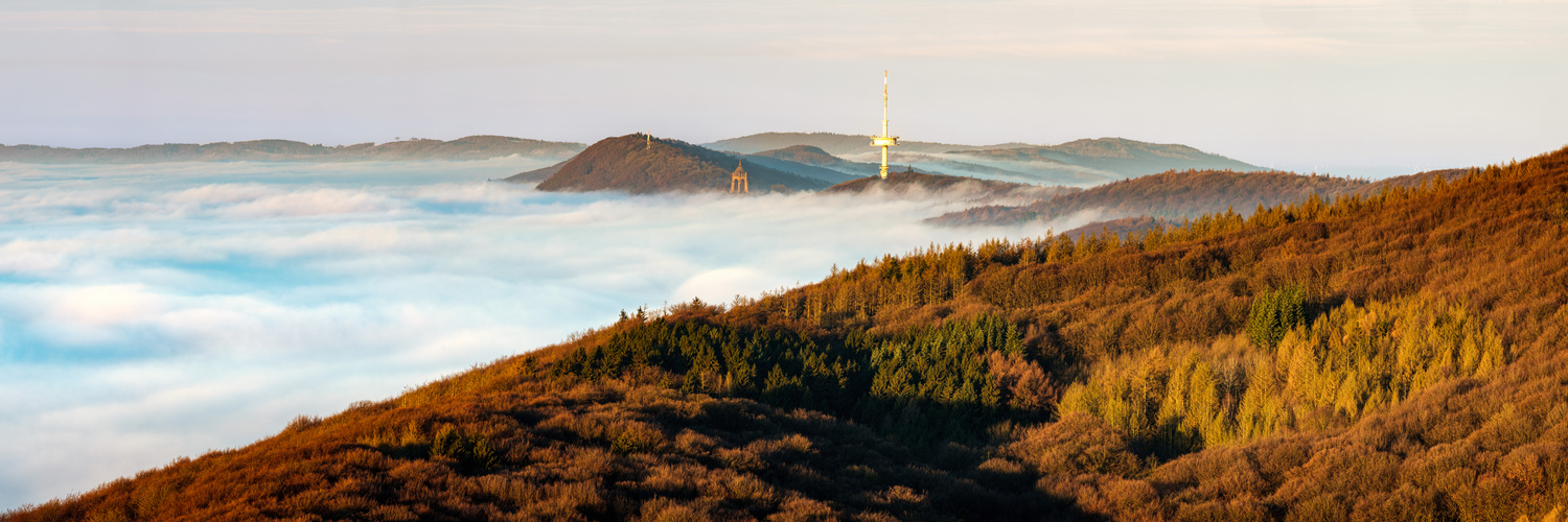 Nebel an der Porta Westfalica