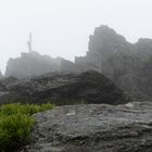 Nebel -auf dem Weg zum Ossergipfel