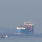 Nebel auf der Elbe bei Teufelsbrück