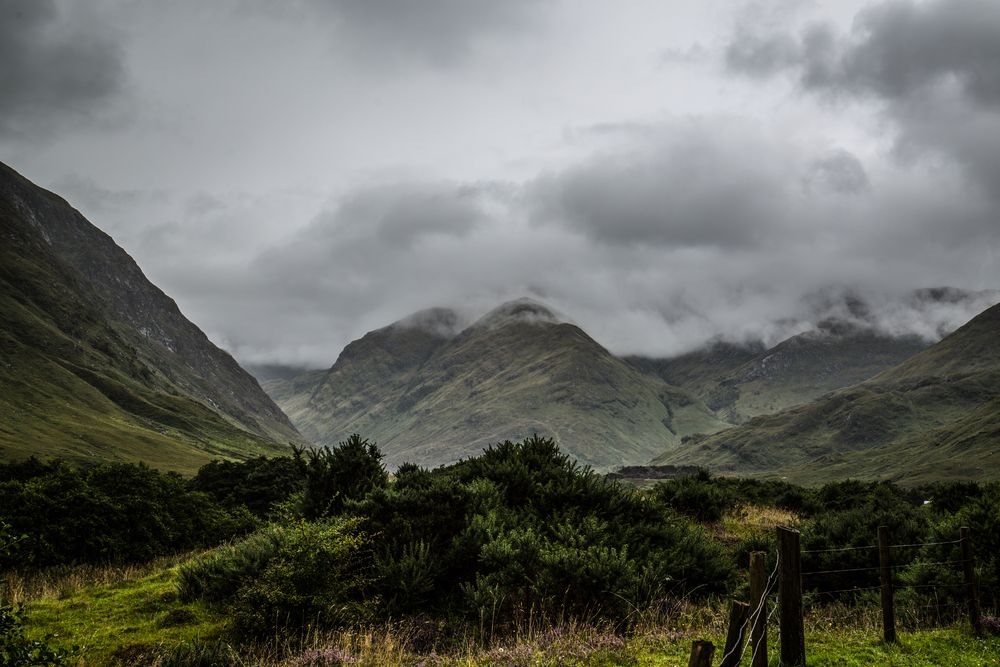 Nebel auf der Fahrt durch die Highlands !!