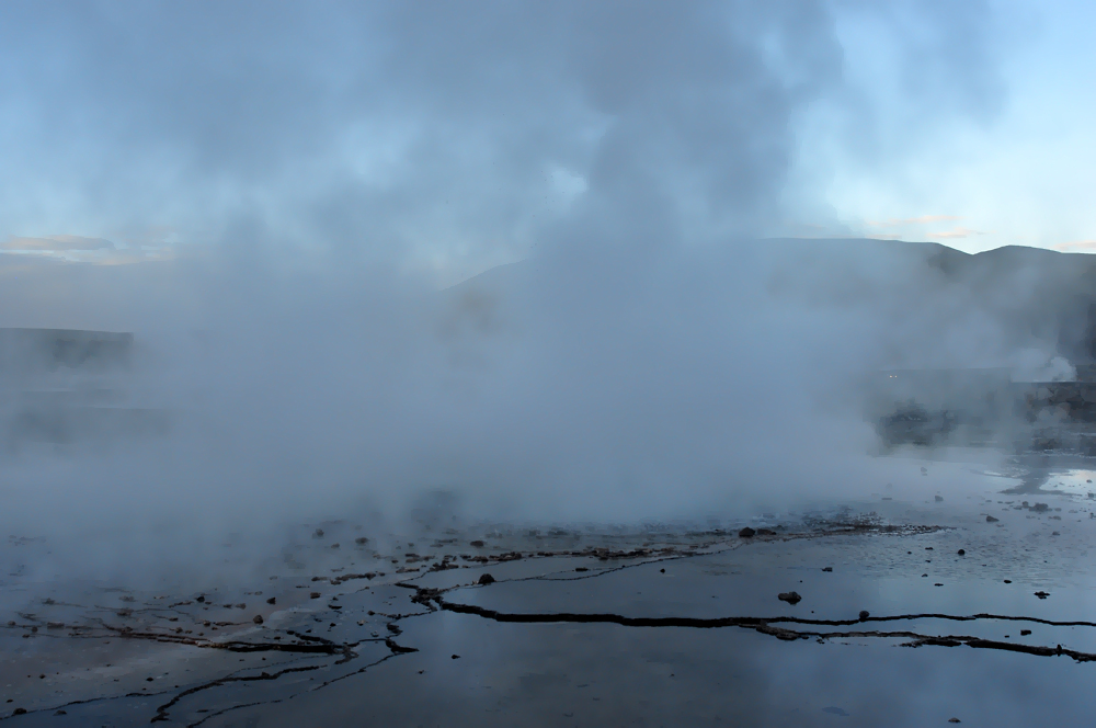 Nebel auf  über 4000 m um 6 Uhr früh