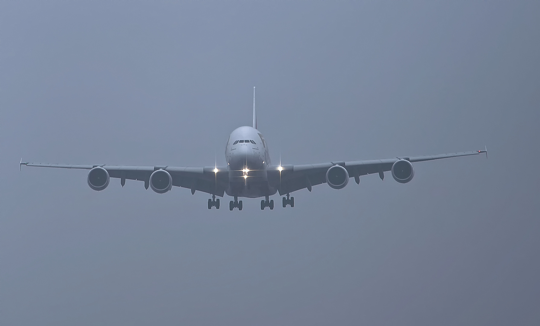 Nebel beim Anflug 